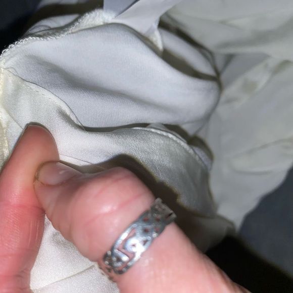 Banana Republic NWT One Shoulder White Blouse Size XL, MSRP $55 - Picture 6 of 11